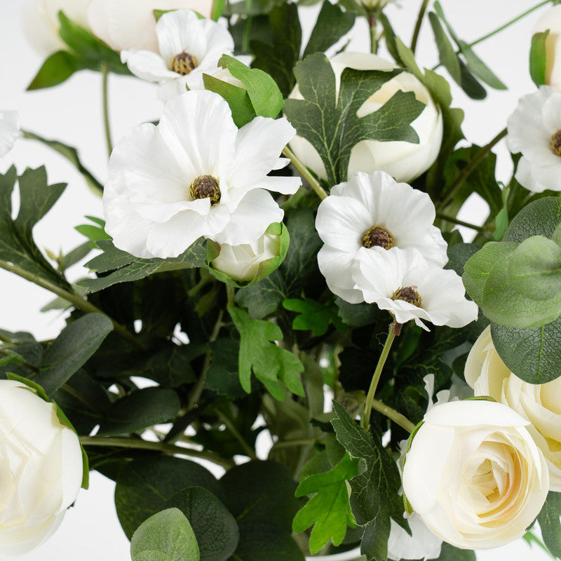 42cm Artificial Ranunculus Arrangement in Vase